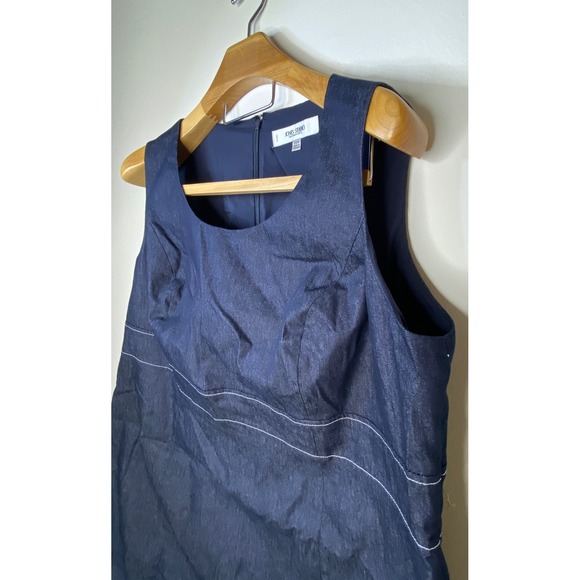 Jones Studio Separates Womens 20W Dark Wash Sleeveless Sheath Dress Sheath - Picture 2 of 11